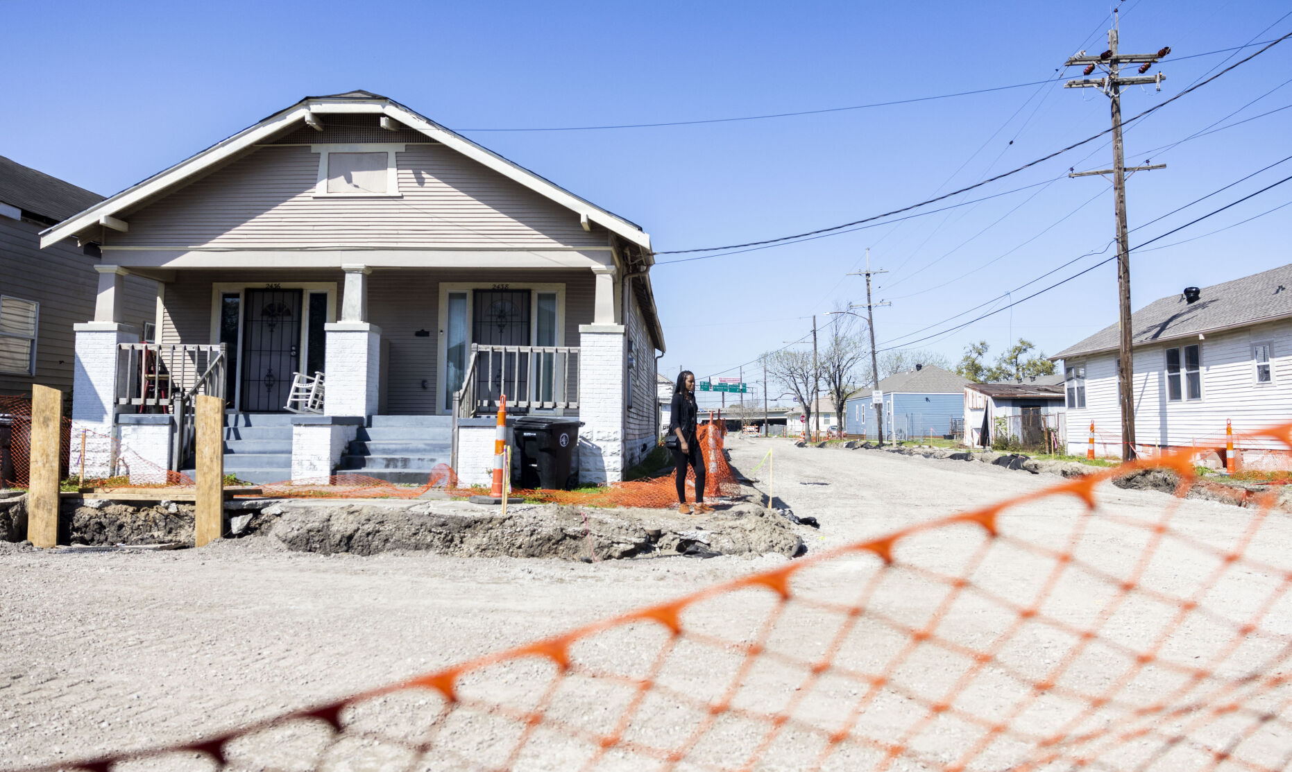 Road works blocked in Saint-Roch